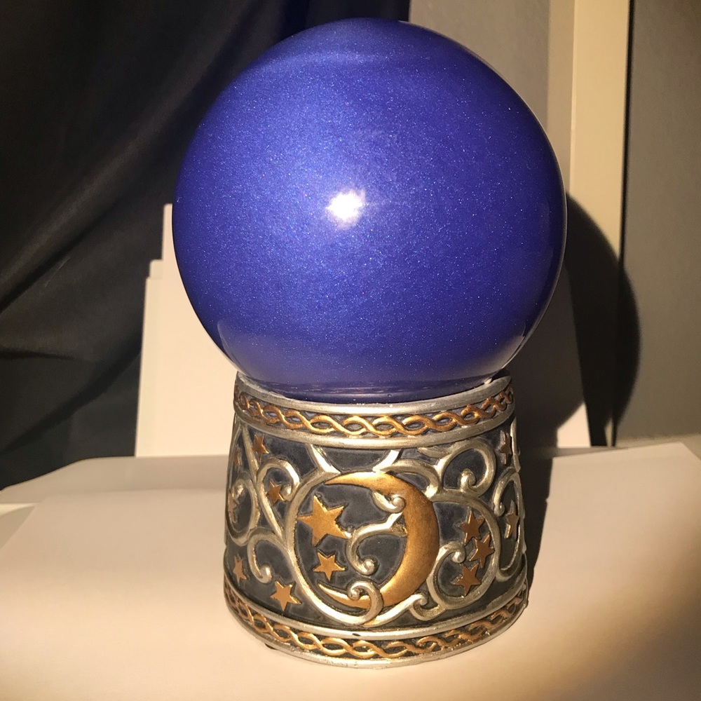 Moon goddess crystal ball home decor